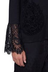 Maglia nera manica lunga TS AMELIA