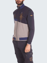 Felpa Zip Blu Frecce