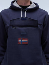 Felpa Blu Burgee Winter