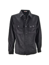 Over Shirt Panno Nero