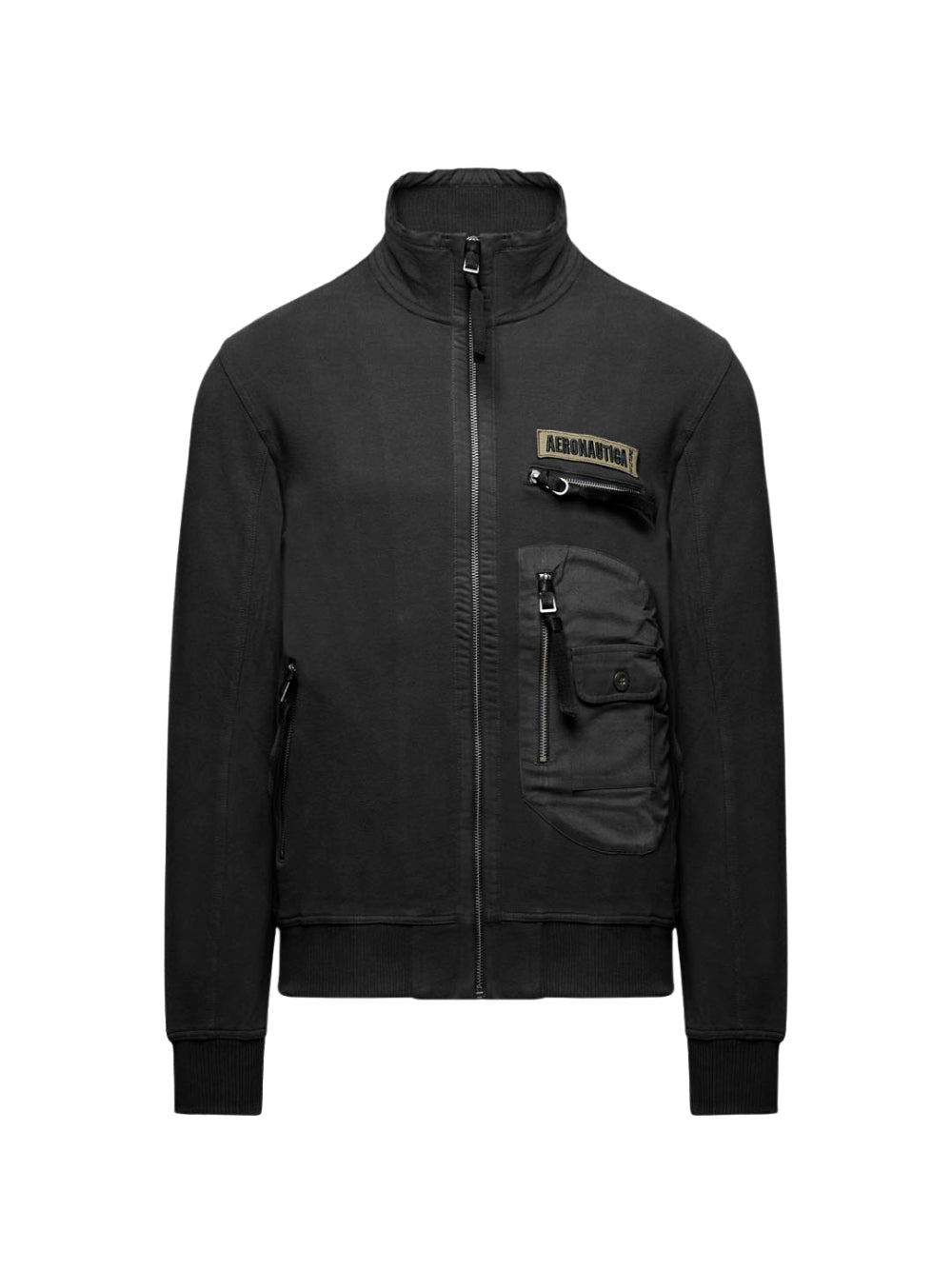 Felpa Nera Full Zip
