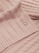 Sciarpa Knitted Scarf Rosa Strass