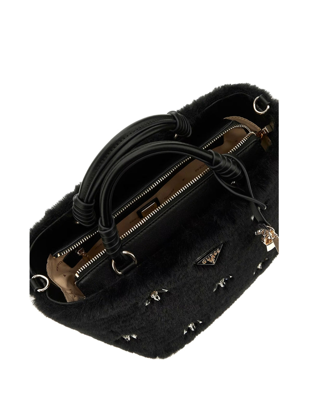 Borsa Pelliccia Nera Shaida