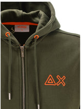 Felpa Zip Verde Fluo