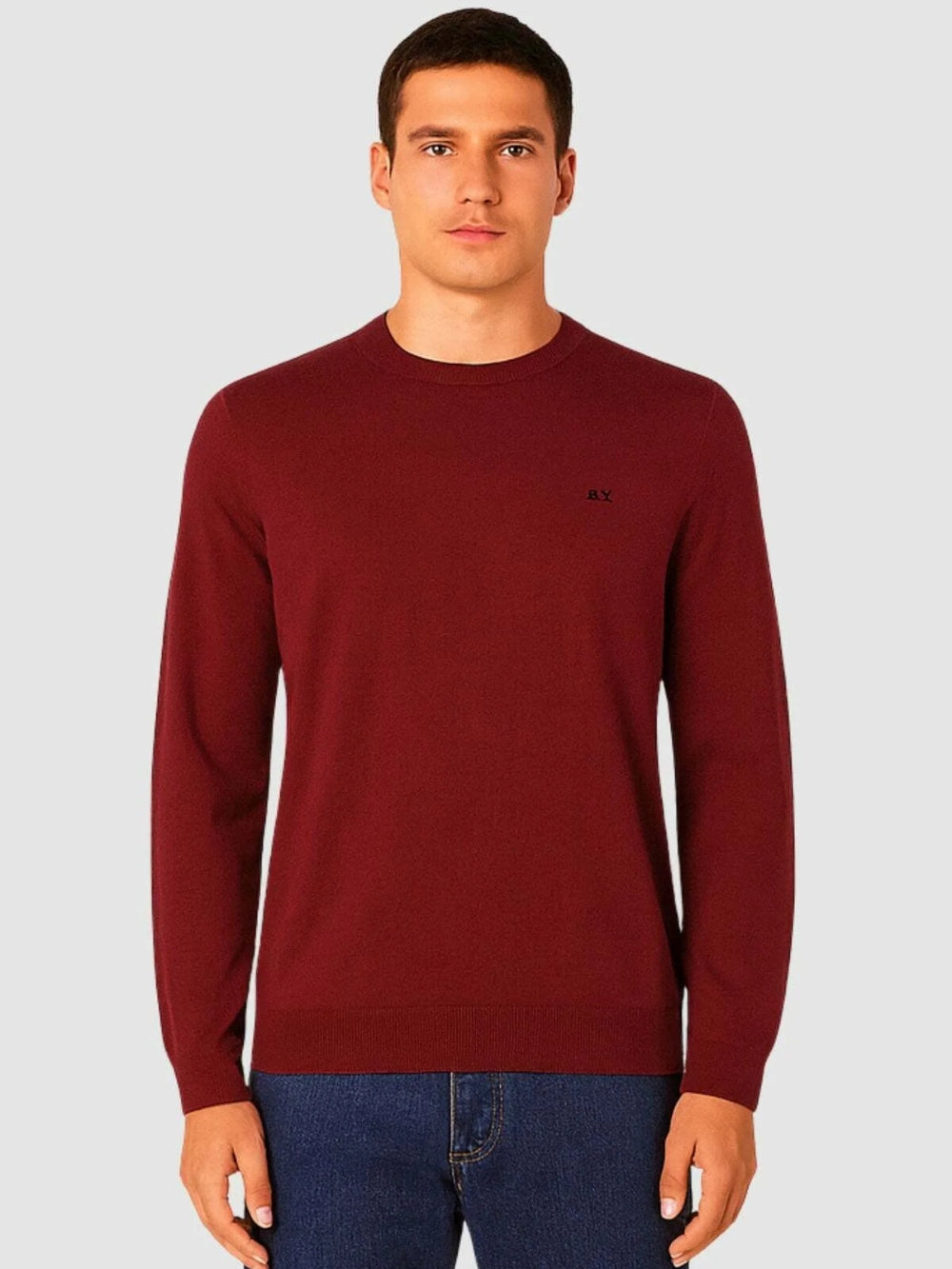 Maglione Basic Bordò