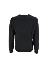 Maglione Nero Coste English Rib