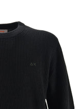 Maglione Nero Coste English Rib