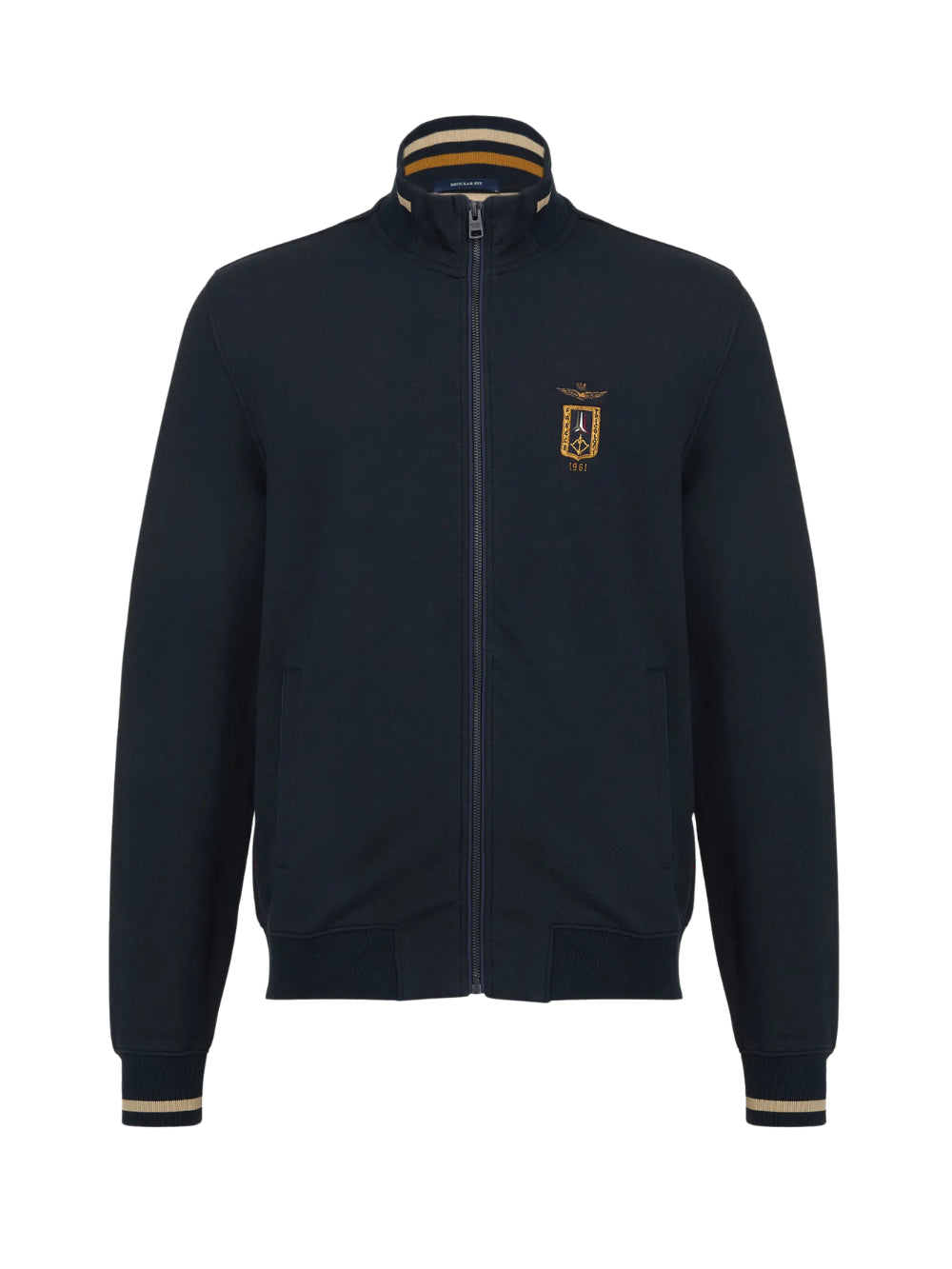 Felpa Zip Blu Frecce