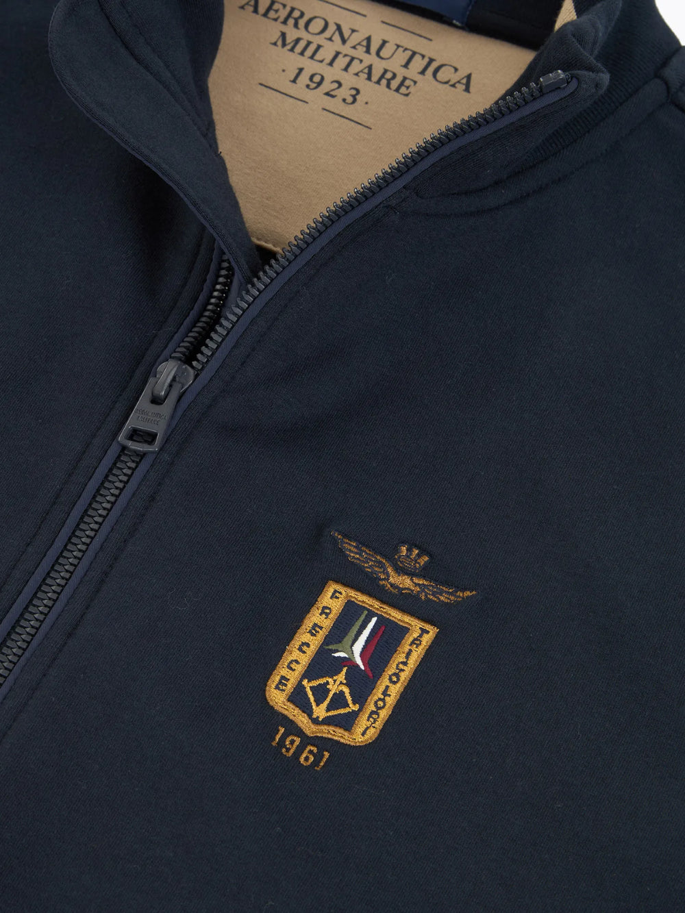 Felpa Zip Blu Frecce