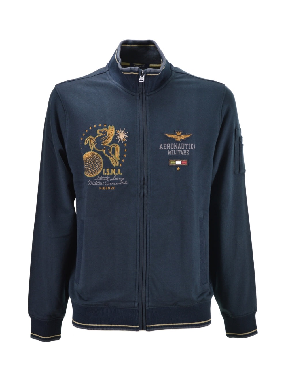Felpa Zip Blu Isma