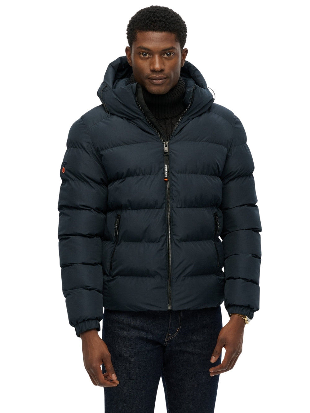Giubbotto Blu Sports Puffer