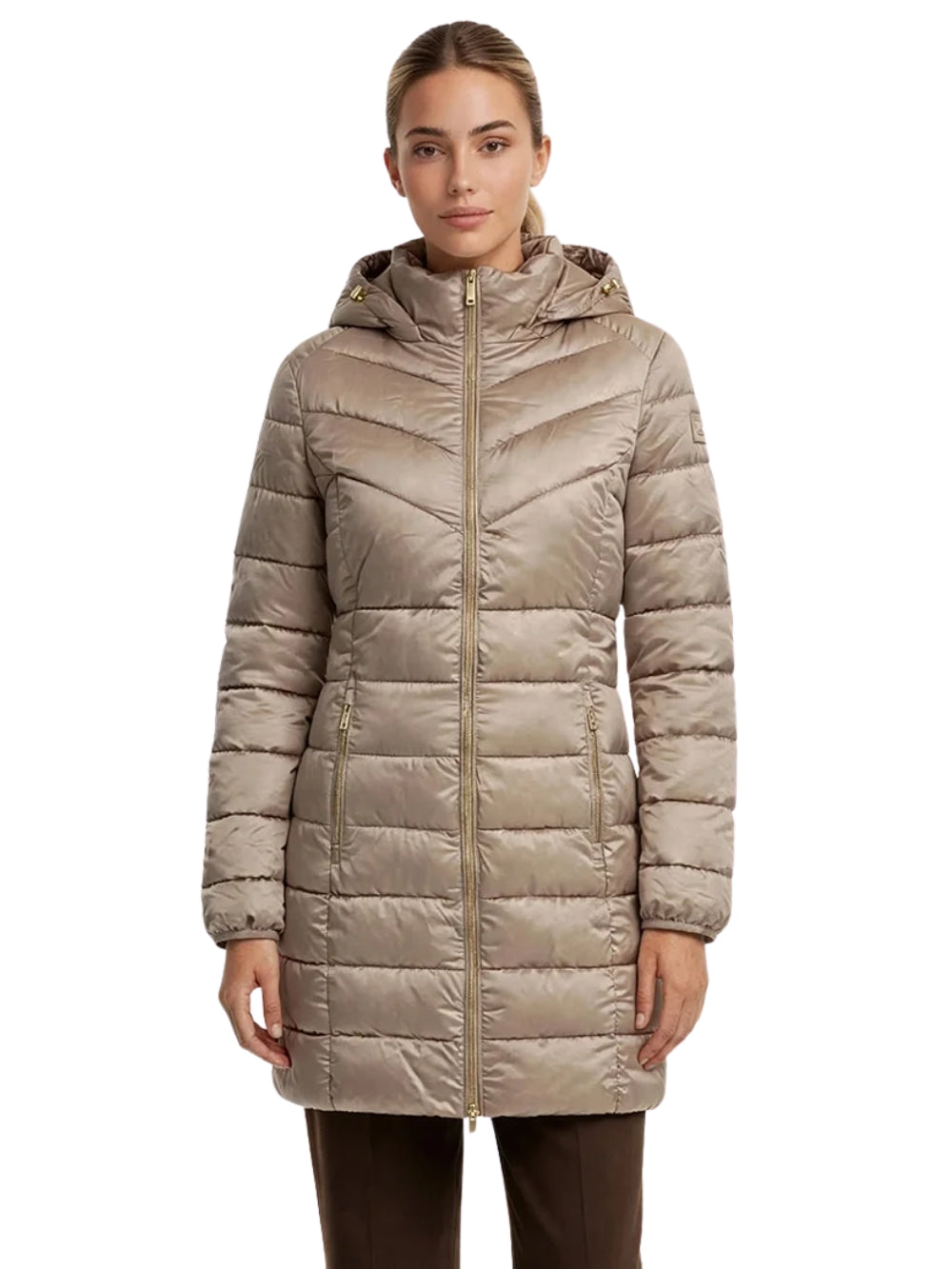 Piumino Lungo Beige