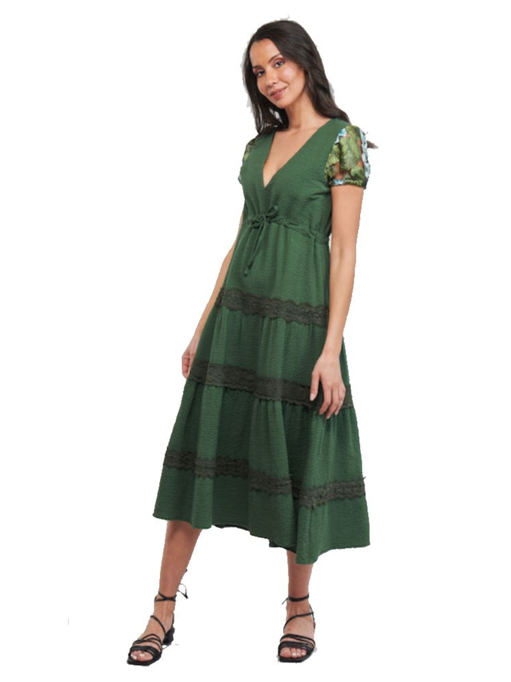 Vestito Lungo Verde Gingy