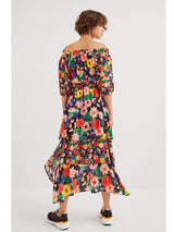 Vestito Lungo Fantasia Floreale Ailea