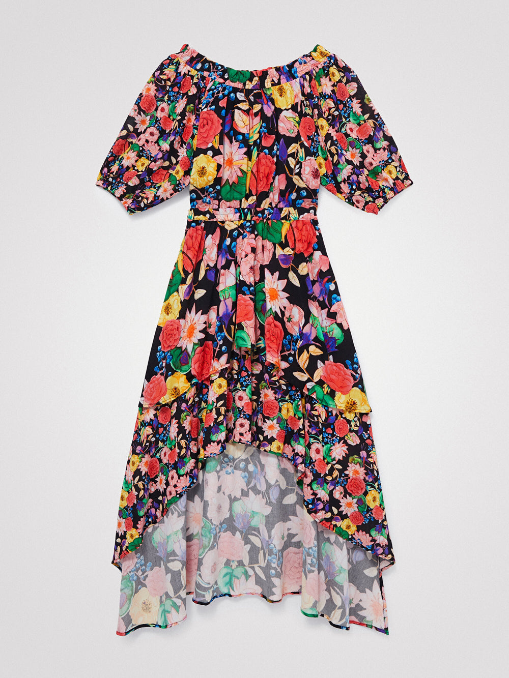 Vestito Lungo Fantasia Floreale Ailea