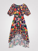 Vestito Lungo Fantasia Floreale Ailea