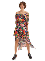 Vestito Lungo Fantasia Floreale Ailea