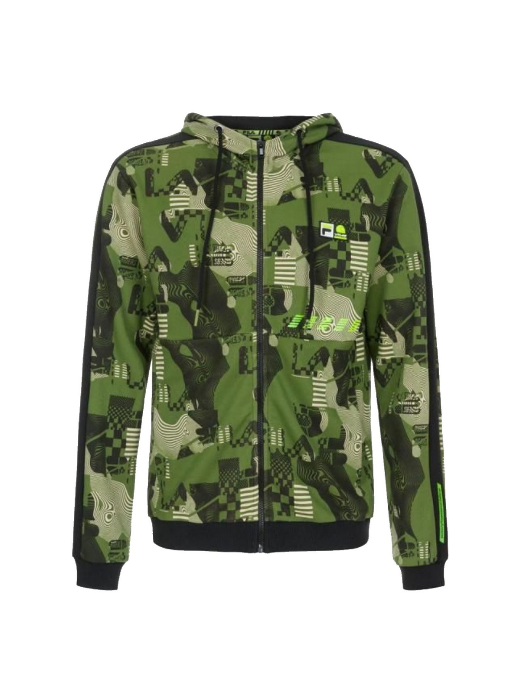 Felpa Zip Verde X VR46 C8 Hood Jacket op