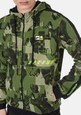 Felpa Zip Verde X VR46 C8 Hood Jacket op