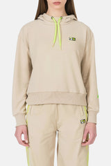 Felpa Beige VR46 Cropped Hoody