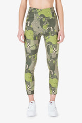 Leggins Verde VR46 Tights Aop
