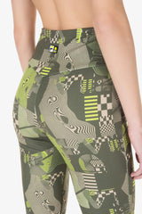 Leggins Verde VR46 Tights Aop