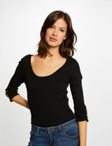 Maglia 3/4 Nera Mdena