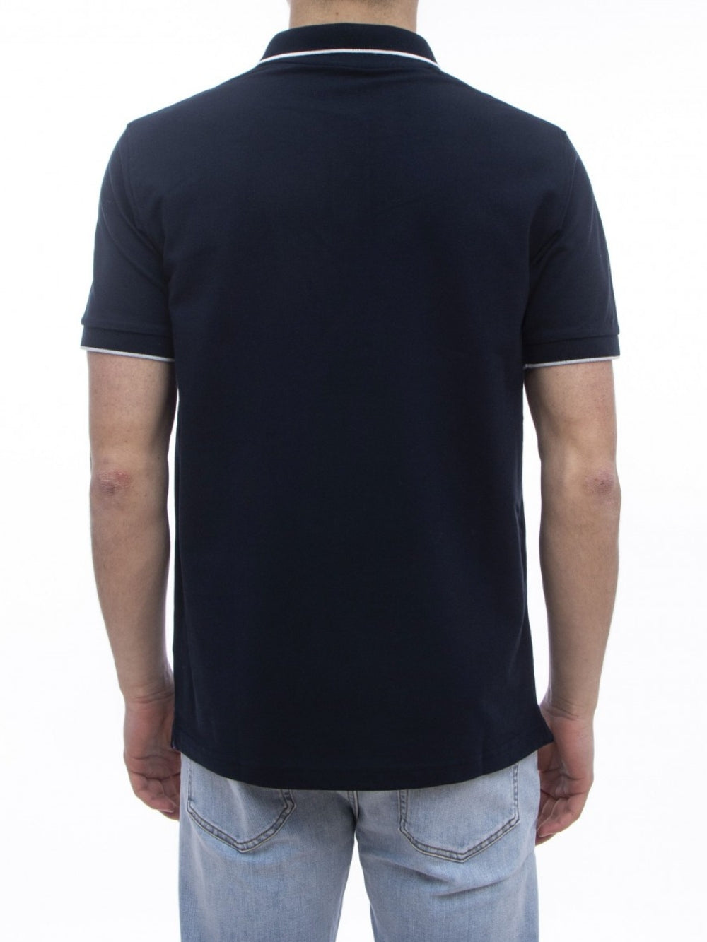 Polo Blu Small Stripes