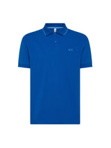 Polo Blu Royal Small Stripes