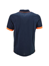 Polo Blu Small Stripe Fluo