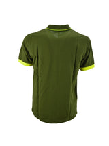 Polo Verde Small Stripe Fluo