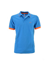 Polo Celeste Small Stripe Fluo