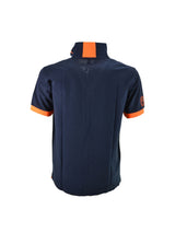 Polo Blu Logo Fluo S/S