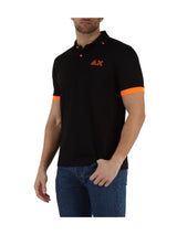 Polo Nera Logo Fluo S/S