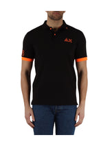 Polo Nera Logo Fluo S/S