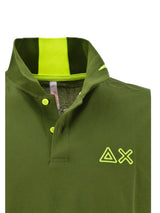 Polo Verde Logo Fluo S/S