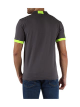 Polo Grigia Logo Fluo S/S