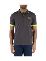 Polo Grigia Logo Fluo S/S