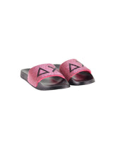 Ciabatta Fuxia Slippers Logo Strass