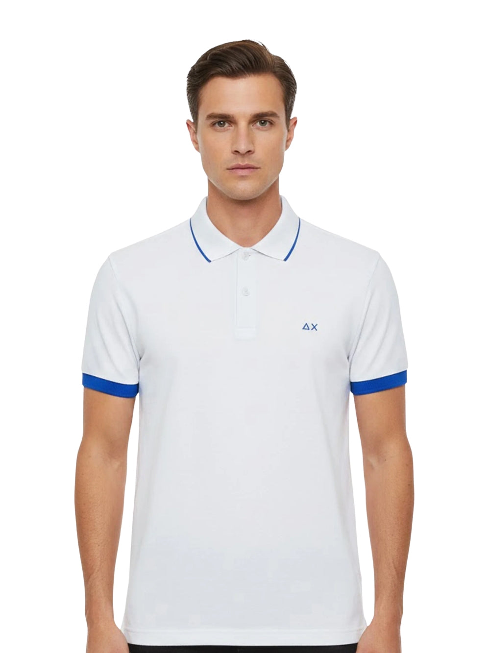 Polo Bianca Small Stripe Fluo