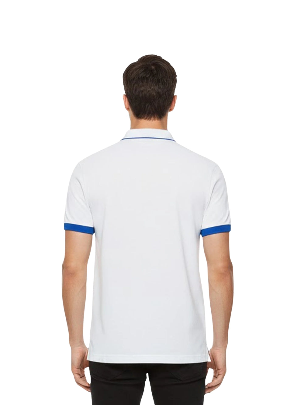 Polo Bianca Small Stripe Fluo