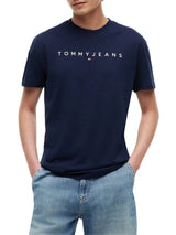 T-shirt Blu Linear Logo