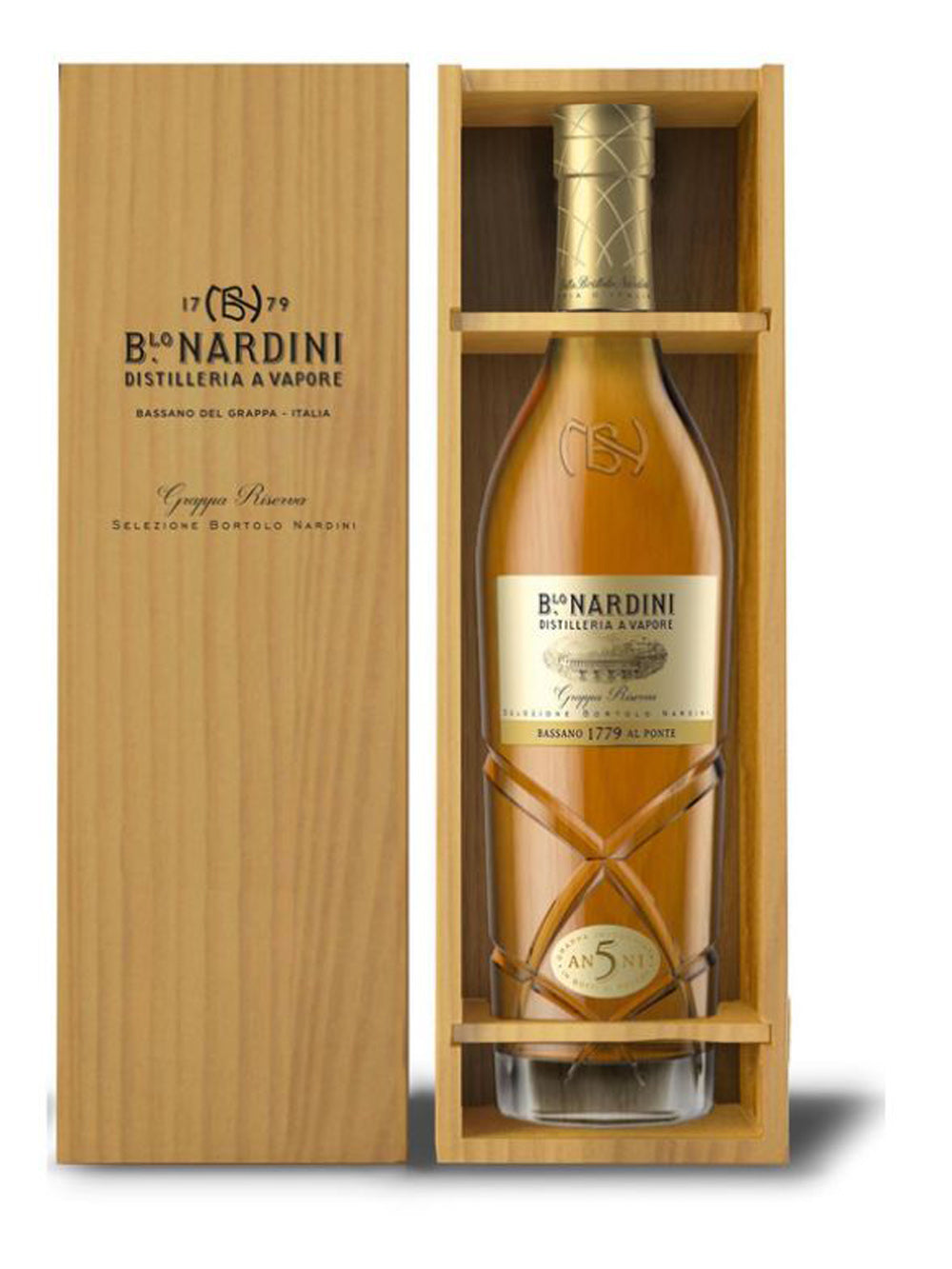 Grappa Riserva 5 Anni Cassa Legno 70 cl