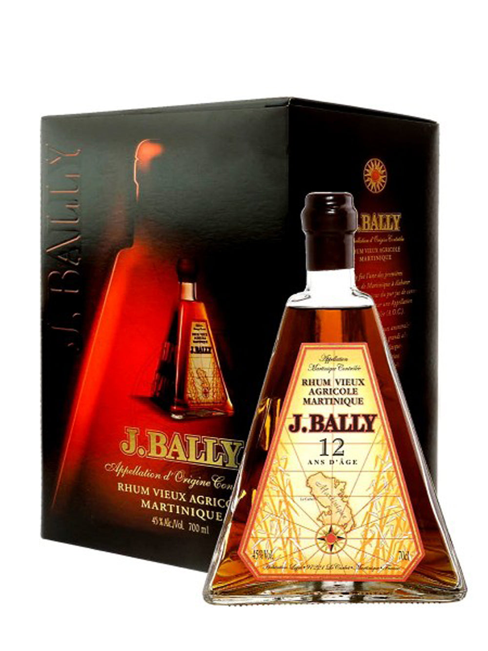 Rum Vieux Agricole Pyramide 12 Anni J.Bally 70cl Ast.