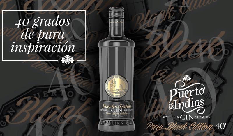 Gin Puerto de Indias Pure Black Edition 70 cl