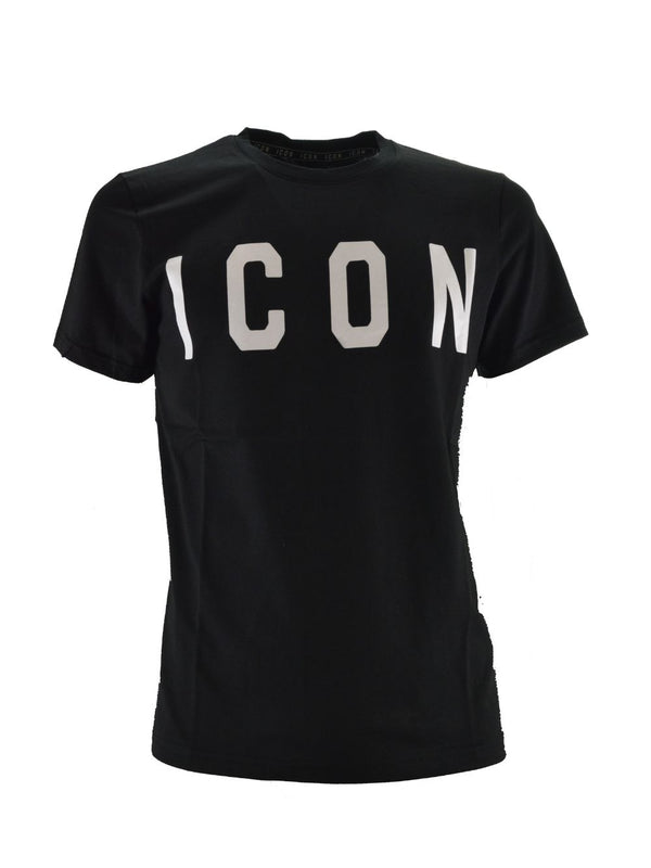 T-shirt Nera Maxi logo ICON