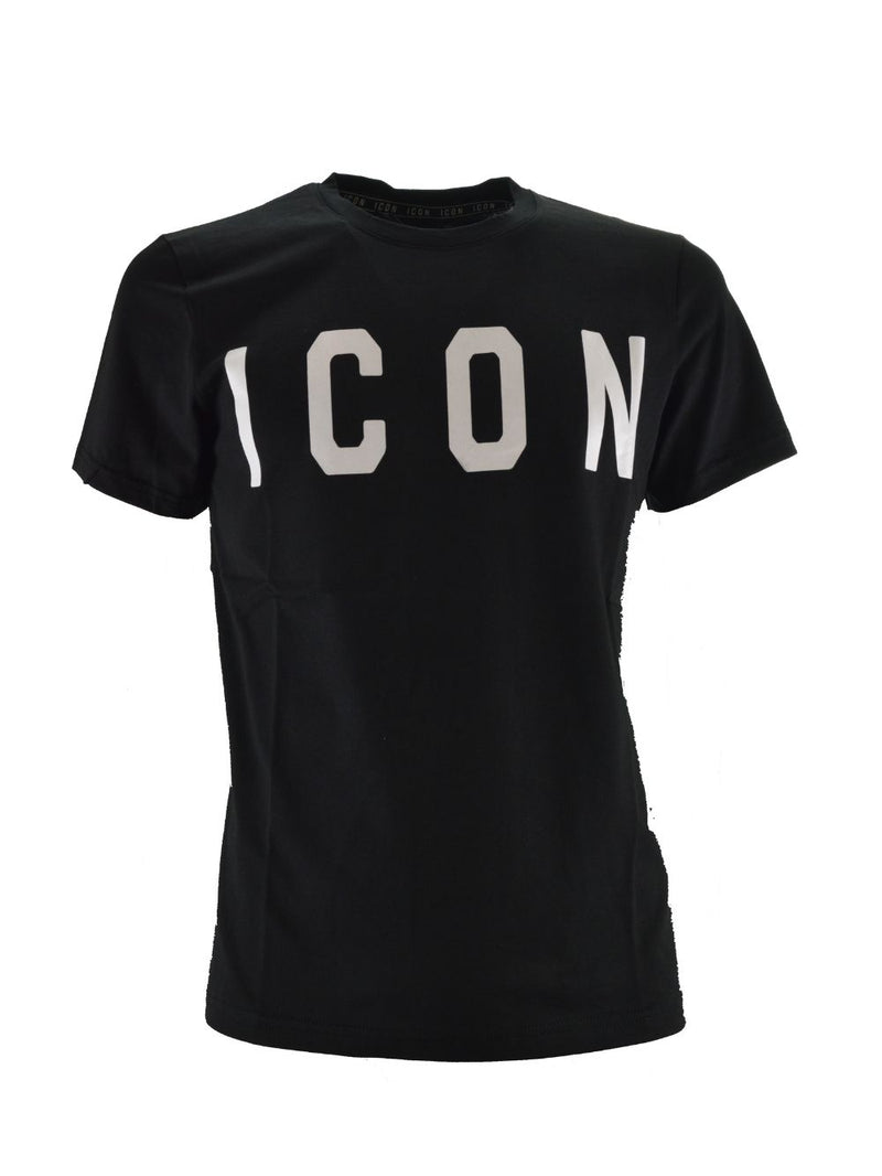 T-shirt Nera Maxi logo ICON