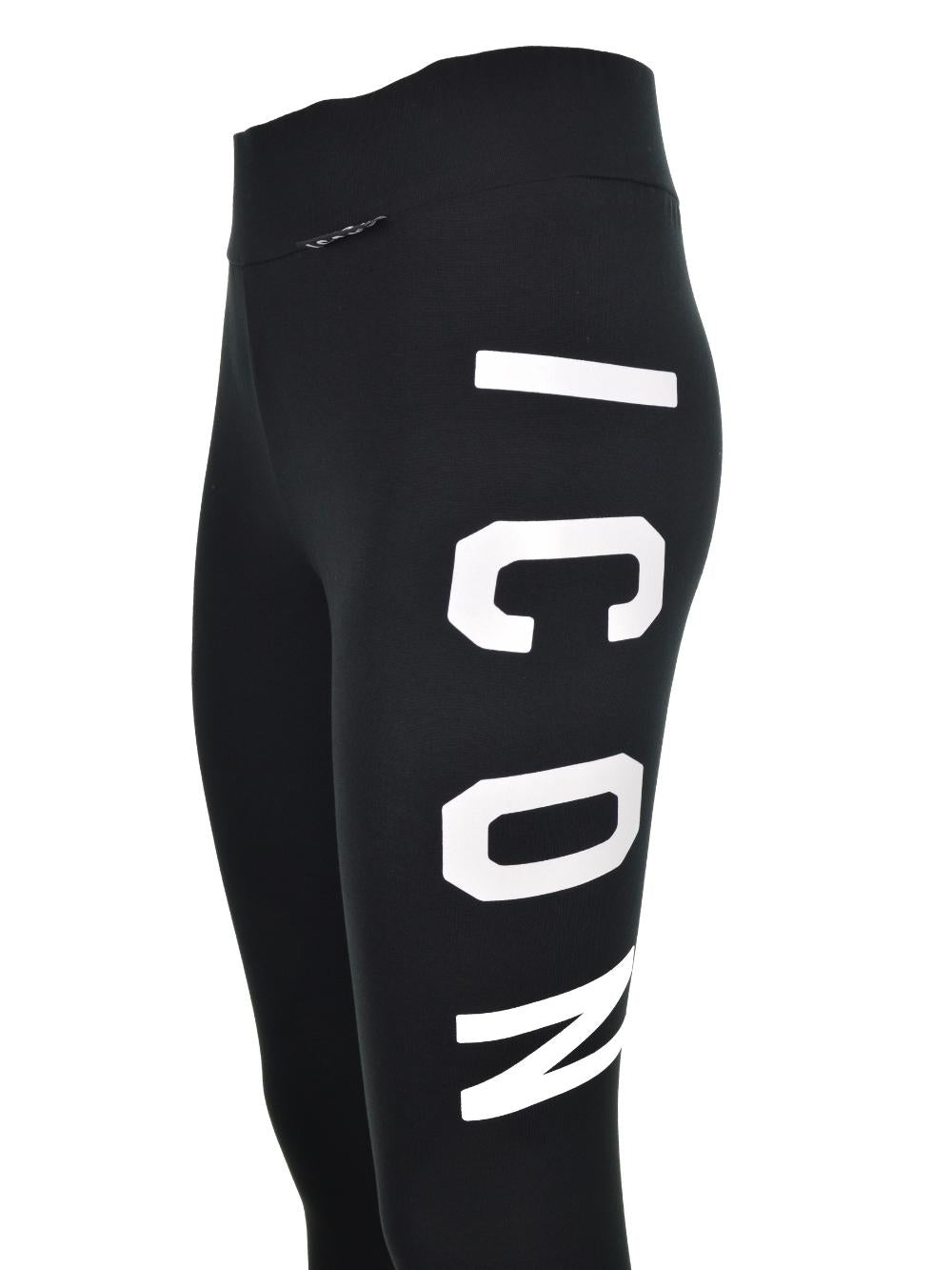 Leggings Nero Maxi Logo