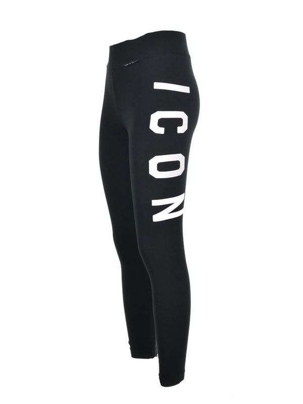 Leggings Nero Maxi Logo