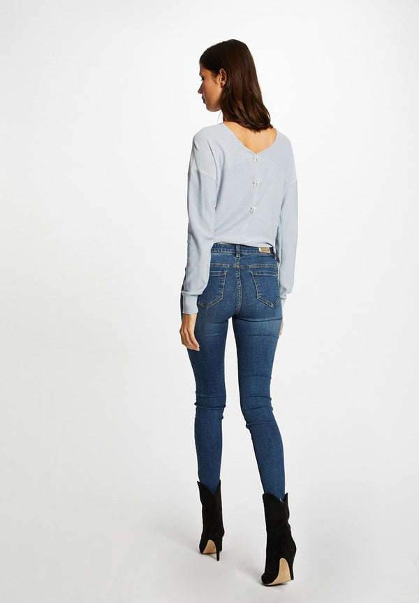 Maglia V Celeste Mindos